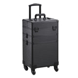 Livingandhome 3 in 1 Portable Cosmetic Makeup Train Case