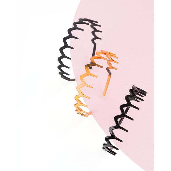 Brushworks Zig Zag Headband - 3 Pack