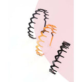 Brushworks Zig Zag Headband - 3 Pack