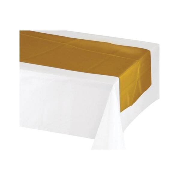 Plain Plastic Table Runner 84 x 14 Inches