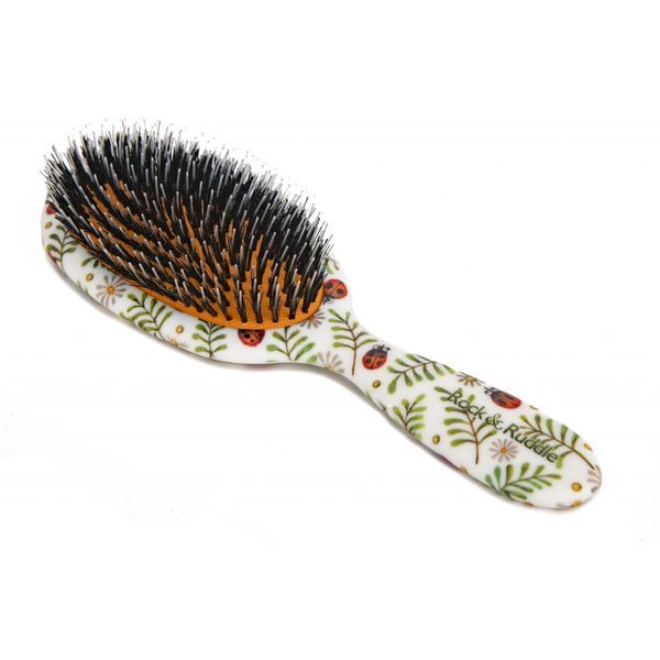 Rock & Ruddle Ladybirds Small Pure Bristle Hairbrush