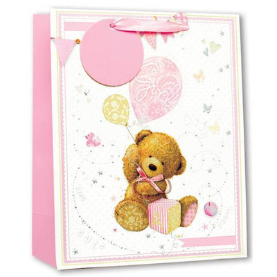 Superdrug Simon Elvin Baby Girl Large Glitter Gift Bags (Pack Of 6)- Buy online at McGrocer