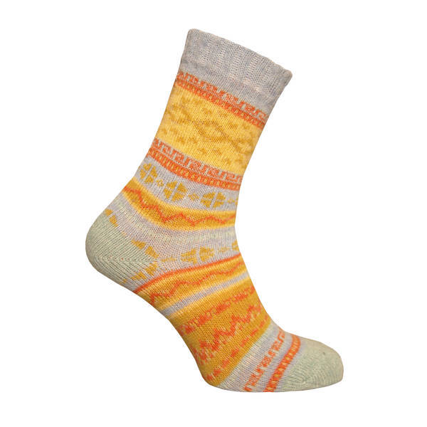 Simply s Womens Alpaca Wool Blend Nordic Socks (Pack Of 3)