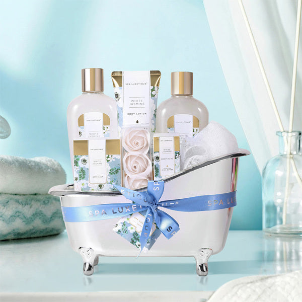 Livingandhome 8pcs Jasmine Bath Gifts Spa Set
