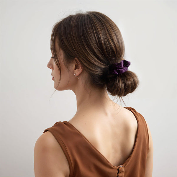 Livingandhome 5Pcs Hair Scrunchies Elastics Hair Bands
