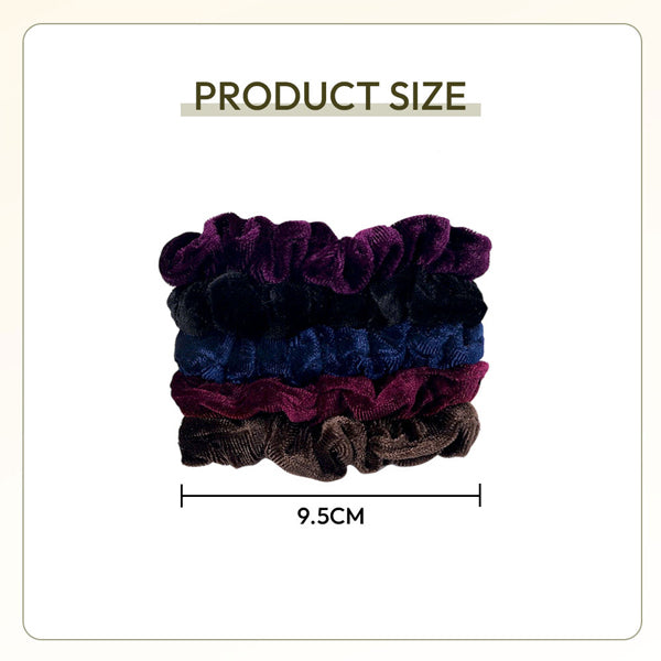 Livingandhome 5Pcs Hair Scrunchies Elastics Hair Bands