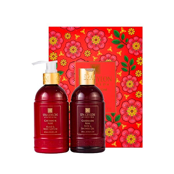 SPA CEYLON Cardamom Rose Bath & Body Duo Set