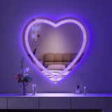 Fascinate LED Vanity Mirror Heart Shaped 71x71cm DP702_I2828