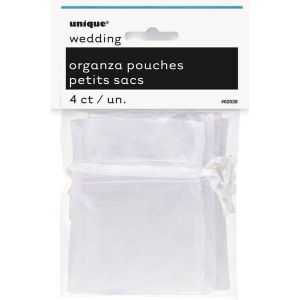 Unique Party Organza Pouches (Pack of 4)