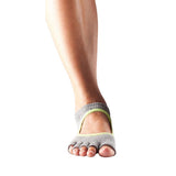 Toesox Womens Contrast Half Toe Plie Dance Socks (S)