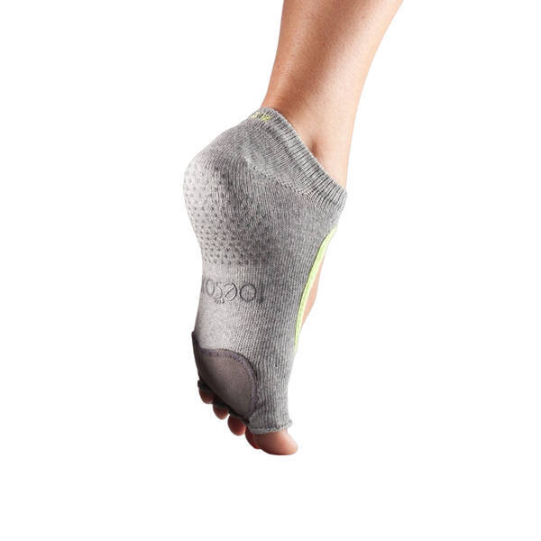 Toesox Womens Contrast Half Toe Plie Dance Socks (S)