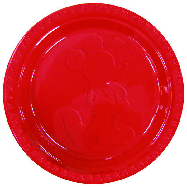 Disney Relief Plastic Embossed Party Plates (Pack of 6)