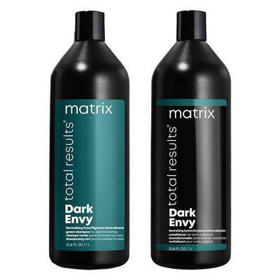 Superdrug Matrix Total Results Dark Envy Green D. Brunette 1L Duo- Buy online at McGrocer