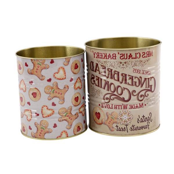 Something Different Gingerbread Storage Tin (Pack of 2)