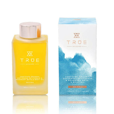 Superdrug TRUE Skincare Organic Petitgrain & Rosemary Body Oil 110ml- Buy online at McGrocer