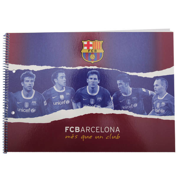 FC Barcelona Official 20 Page Football Crest Art Sketch Pad