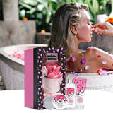 Livingandhome 5pcs Cherry Blossom Bath Spa Gift Set