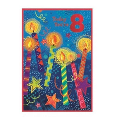 Superdrug Simon Elvin Today You´re 8th Birthday Card (Pack of 6)- Buy online at McGrocer