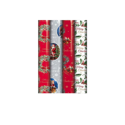 Superdrug Eurowrap Traditional Christmas Gift Wrap (Pack of 42)- Buy online at McGrocer