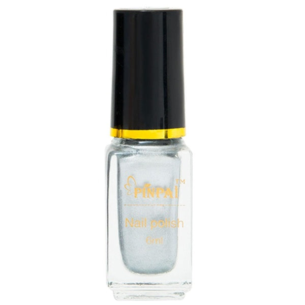 Aquarius Metallic Nail Polish Mirror Effect Silver, 6ml