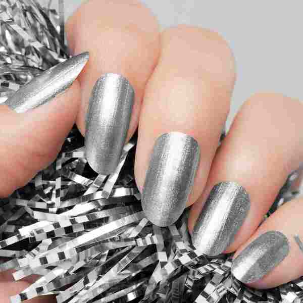 Aquarius Metallic Nail Polish Mirror Effect Silver, 6ml