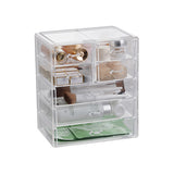 Livingandhome Transparent Makeup Organizer with 7 Drawers