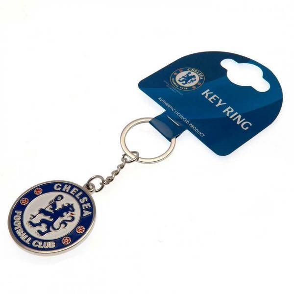 Chelsea FC Official Metal Football Crest Keyring