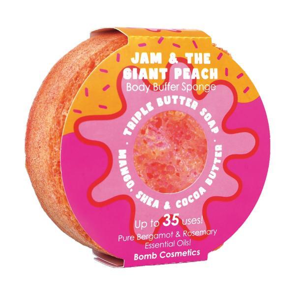 Infused Soap Sponge for Exfoliating and Moisturising with Bergamot and Rosemary Scent, Up to 35 Uses