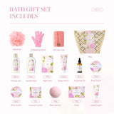 Livingandhome 15pcs Rose-Scented Spa Bath Gift Set