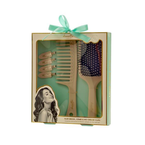 Danielle Creations Hair Accessory - Brush, Comb, Clips Gift Set