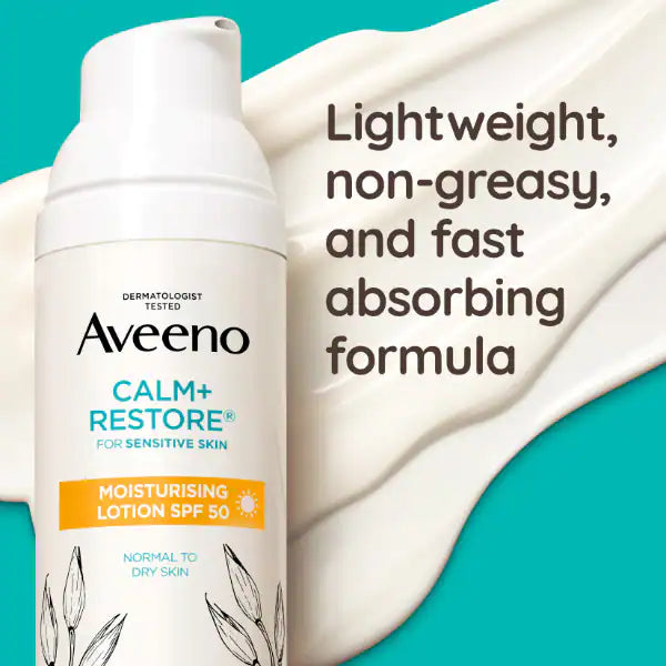 Moisturising Face Lotion with SPF 50 for Sensitive Skin 50ml