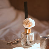 Amber Hue Candles - Rhubarb & Mint - Flower Reed Diffuser - 100ml