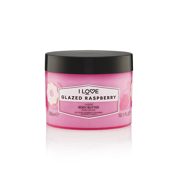 I Love Glazed Raspberry Scented Body Butter 300ml