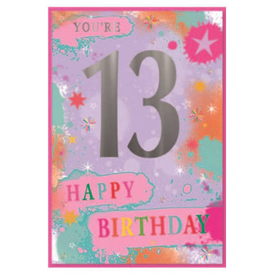Superdrug Simon Elvin You´re 13 Birthday Card (Pack of 6)- Buy online at McGrocer