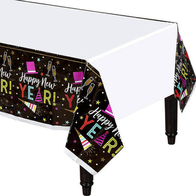 Superdrug Amscan Plastic Bright New Years Eve Party Table Cover- Buy online at McGrocer