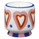 Paddywax Ceramic Soy Candle Hearts Rosewood Vanilla