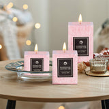 Livingandhome 3pcs Rose Scented Candle Set