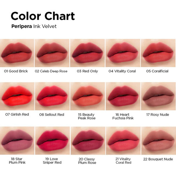 Peripera Ink The Velvet Lip Tint #01 Good Brick 4g