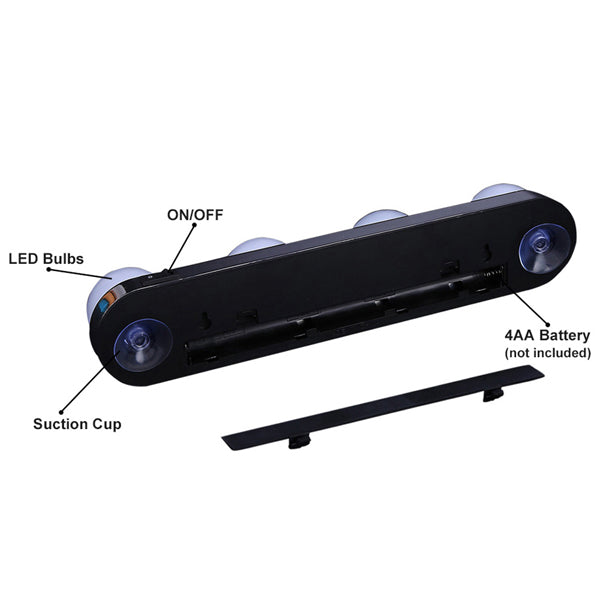Livingandhome LED Vanity Lights for Mirror Battery Operated