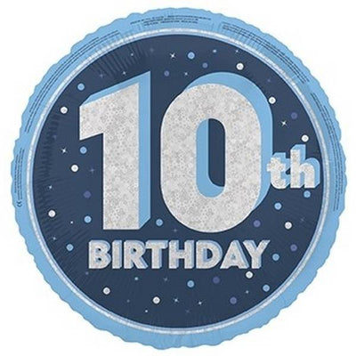 Superdrug Unique Party Prismatic 10th Birthday Foil Balloon- Buy online at McGrocer