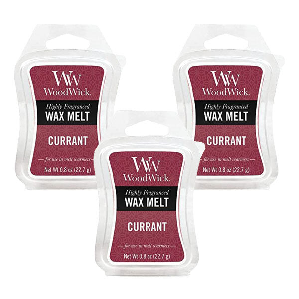 Woodwick Wax Melt Currant 22g - Pack of 3