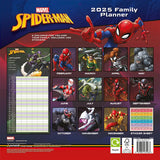 Spider-Man 2025 Family Wall Calendar (30cm x 30cm x 0.5cm)