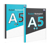Ruled A5 Notebook with Soft Cover and 140 Pages
