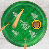 Myga Incense Cone Plate - Buddha Green