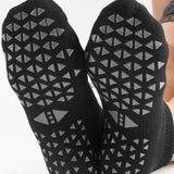 Tavi Noir Womens Savvy Ebony Gripped Socks (M)