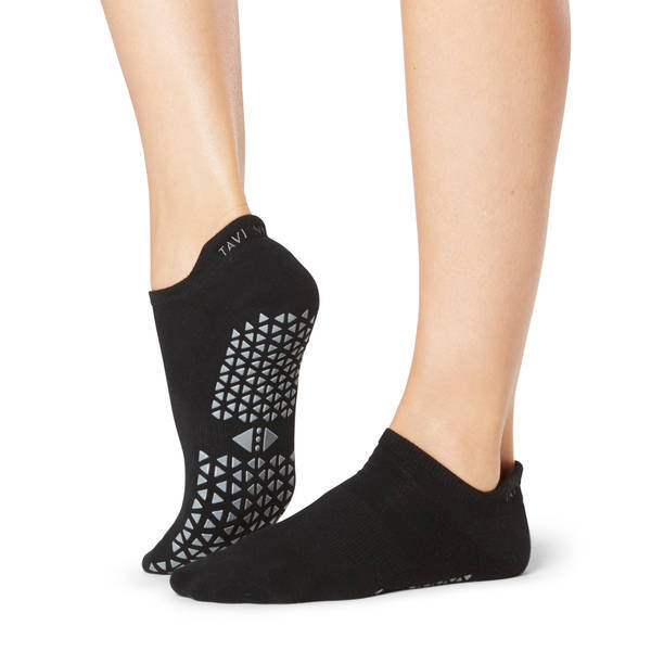 Tavi Noir Womens Savvy Ebony Gripped Socks (M)