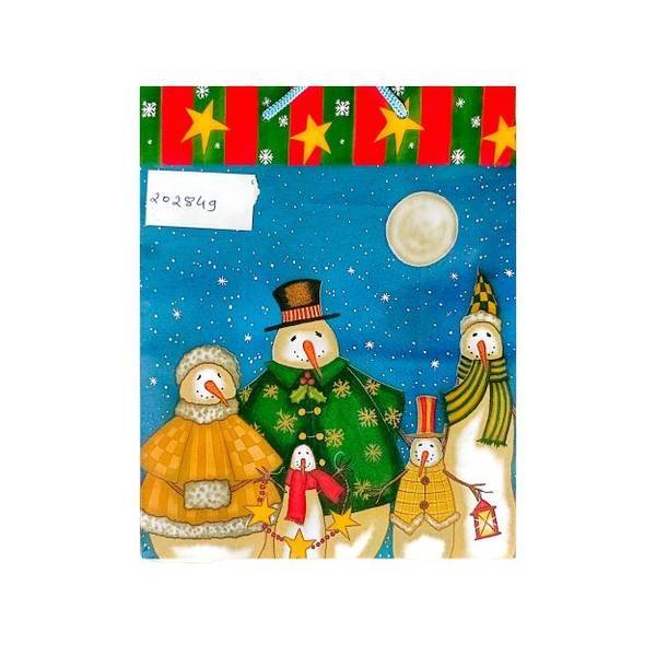 Snowman Family Christmas Party Bags