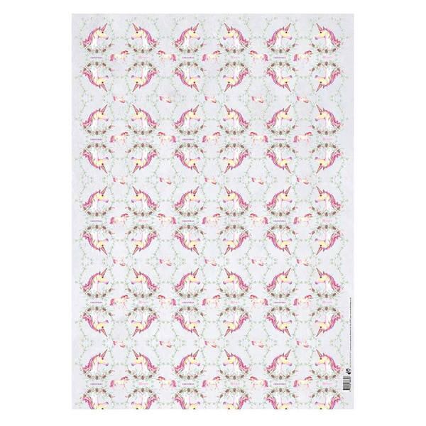 Deckled Edge Christmas Gift Wrap (Pack Of 2)