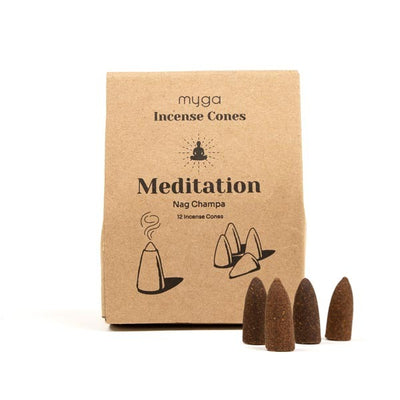 Superdrug Myga Dhoop Incense Cones - Nag Champa Meditation- Buy online at McGrocer
