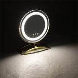 Livingandhome Round LED Makeup Dressing Table Mirror